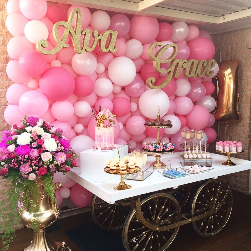 Luxuries Gold & White Event Display Table