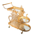 Luxuries Gold Teapot Silhouette Bar Cart
