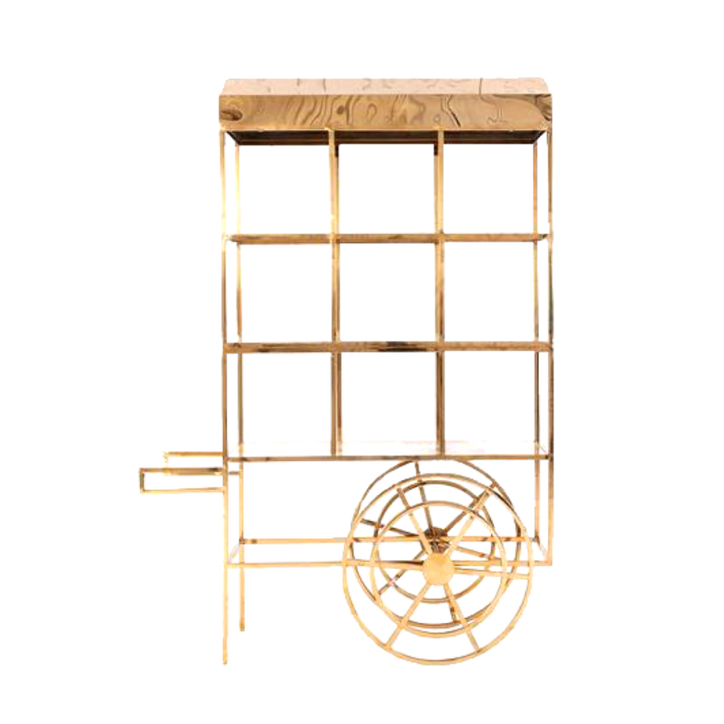 Luxuries Gold Tiered Event Display Cart